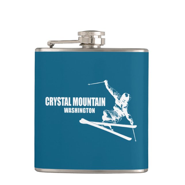 Flasques Skieur de Crystal Mountain Washington (Devant)