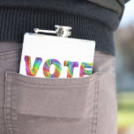 Flasques SlipperyJoe vote amour égalité fourrure arc-en-cie<br><div class="desc">SlipperyJoe vote amour égalité texture fourrée arc-en-ciel vibrant morceau d'art textuel mots gras et carrés empilés verticalement cadeaux de fierté gay typographie artistique d'inclusion LGBTQIA se sent vivant et accrocheur fusionne l'engagement civique valeur universelle joie de célébration diversité unité conceptuellement stratifié visuellement magnétique</div>