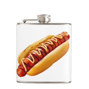 Flasques SlipperyJoe's hot dog ambiance estivale BBQ niché