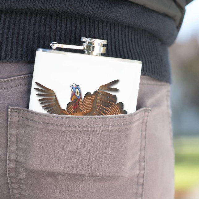 Flasques SlipperyJoe's Thanksgiving gobble de manière respo (En situation)