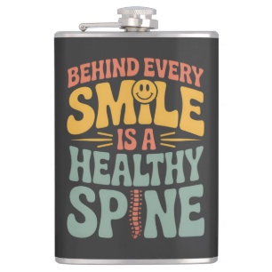 Flasques Smile Healthy Spine Chiropractor Conception de dev