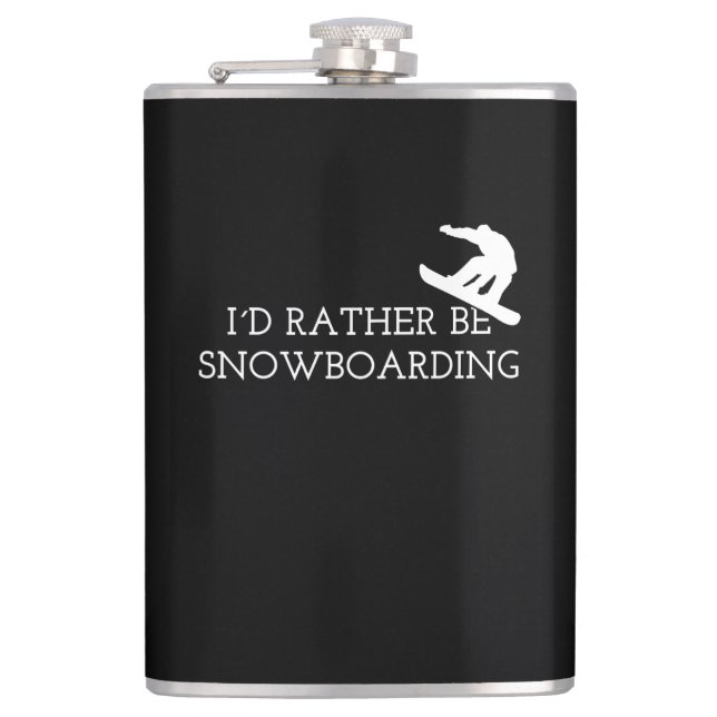Flasques Snowboarding - Je préfère faire du snowboard (Devant)