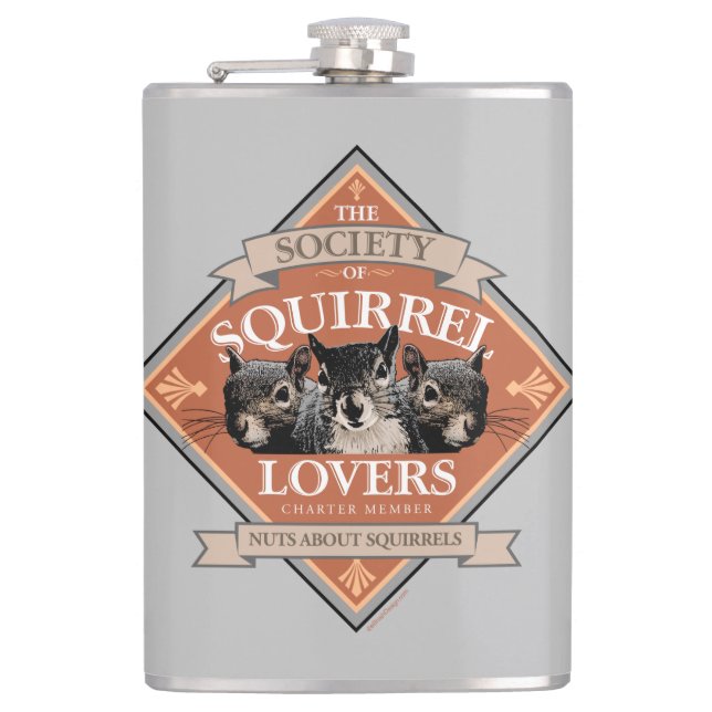Flasques Société des amoureux des écureuils - drôle d'écure (Devant)