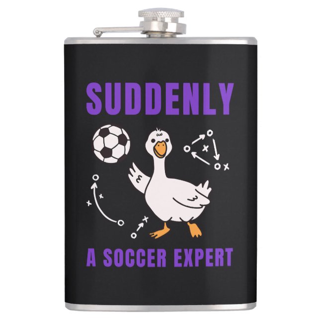 Flasques Soudain un expert de football (Devant)