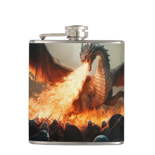 Flasques Souffle de dragon dans le champ de bataille médiév