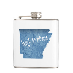 Flasques Sources thermales Arkansas Grain de bois