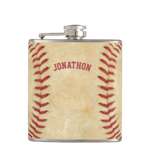 Flasques Sports rouges de baseball personnalisés