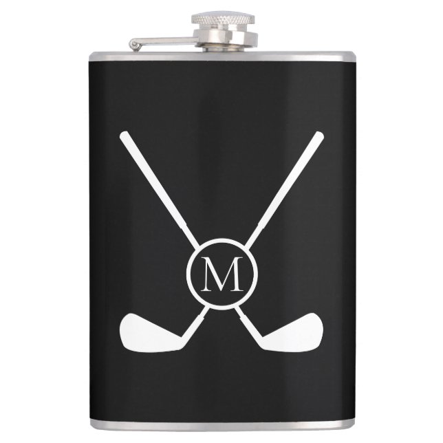 Flasques Sporty Golf Clubs Illustration White Monogram (Devant)