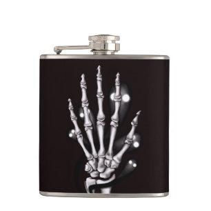 Flasques Squelette Main Éffrayante Goth Anatomie