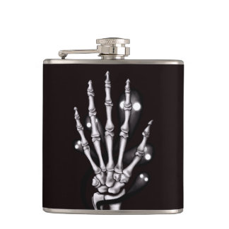 Flasques Squelette Main Éffrayante Goth Anatomie