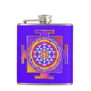 Flasques Sri Yantra - Dessin de symbole de l'hindouisme 1