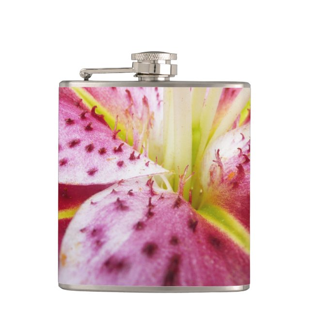 Flasques Stargazer Lily brillant Magenta Floral (Devant)