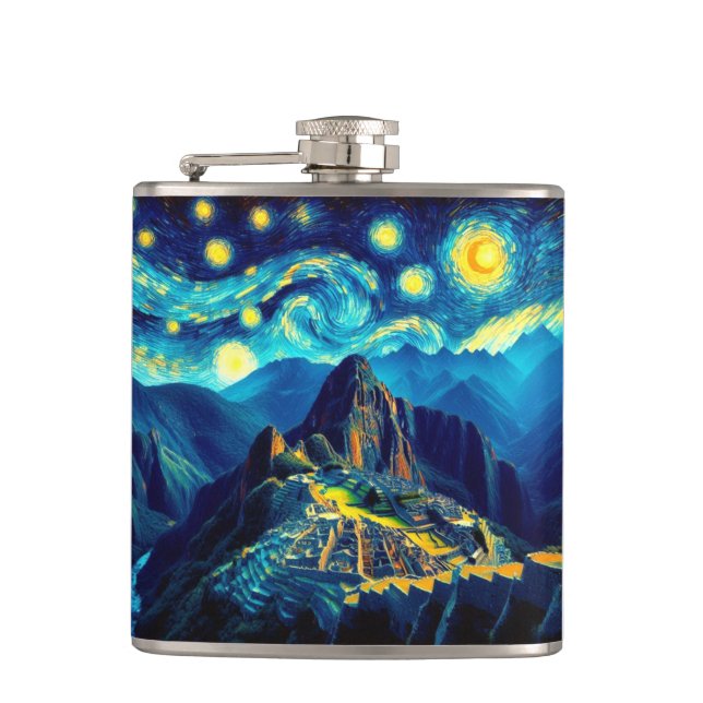 Flasques Starry Night Machu Picchu Pérou (Devant)