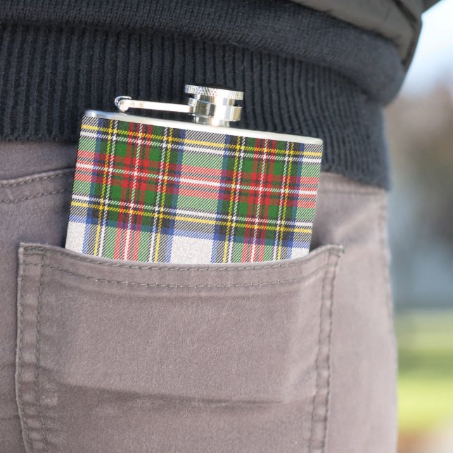 Flasques Stewart Royal Robe Plaid écossais Motif (En situation)