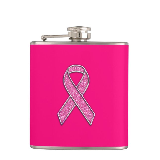 Flasques Style de Parties scintillant Chrome Vibrant Pink R (Devant)