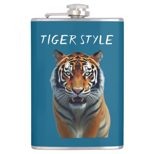 Flasques Style Tigre – Graphisme Énergie Sauvage (Devant)