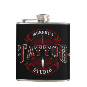 Flasques Style traditionnel AJOUTER LE NOM Tattoo Studio Sh