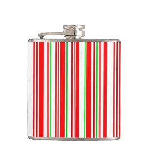 Flasques Sucre de canne Stripes Noël Joyeux Fêtes