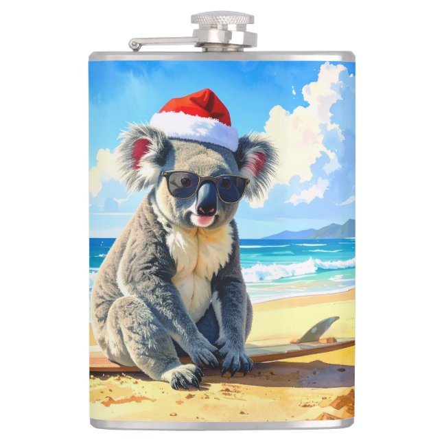 Flasques Sun et Surf Koala Santa Hat (Devant)