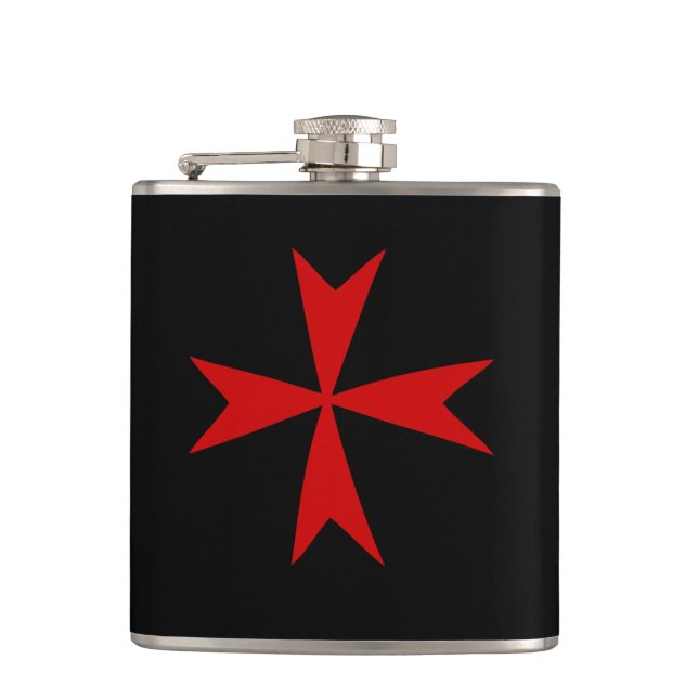 Flasques Symbole de la Croix-Rouge et du drapeau maltais (Devant)