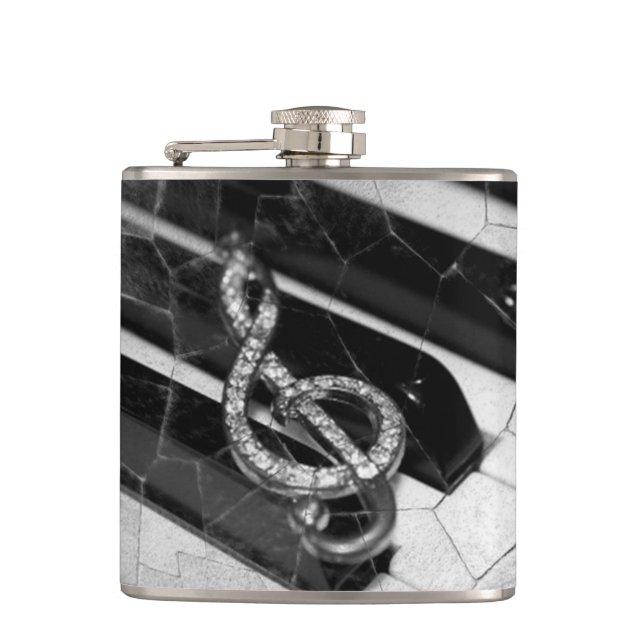 Flasques Symbole de musical de piano (Devant)