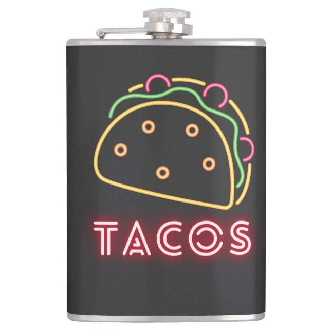 Flasques Symbole Néon Tacos  (Devant)