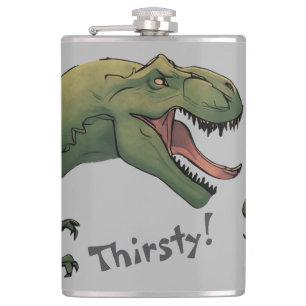 Flasques T-Rex Dinosaure Soif ! Poche