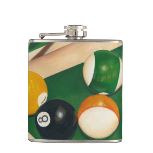 Flasques Table de billard Lifelike avec boules et craie