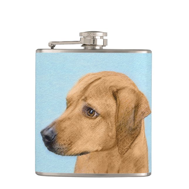 Flasques Tableau Rhodesian Ridgeback - Art Chien original (Devant)