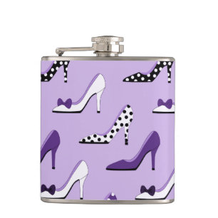 Flasques Talons Violets de Dame Fashion