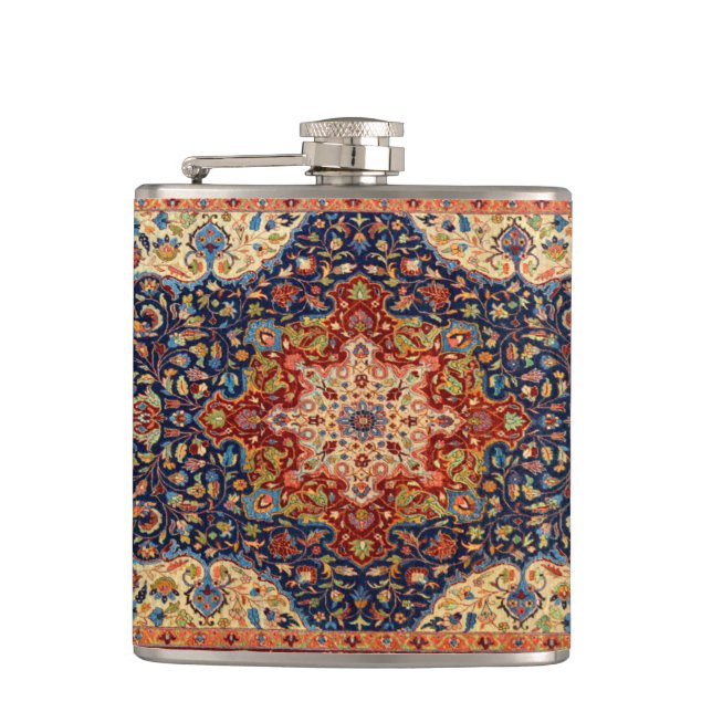 Flasques Tapis Oriental Perse Turc Motif (Devant)