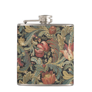 Flasques Tapisserie florale riche Brocade Antique Classique