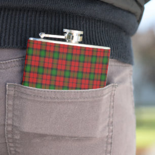 Flasques Tartan à carreaux du clan Kerr rouge