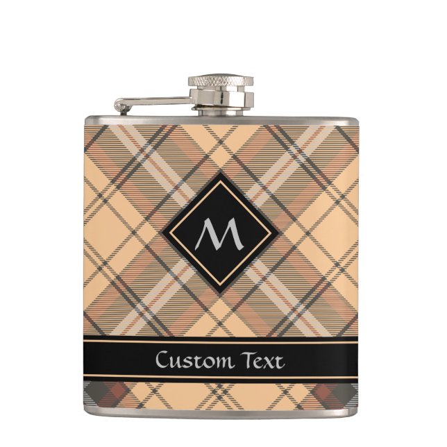 Flasques Tartan beige et Brown (Devant)