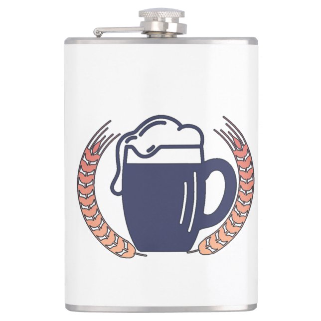 Flasques Tasse à bière rétro (Devant)
