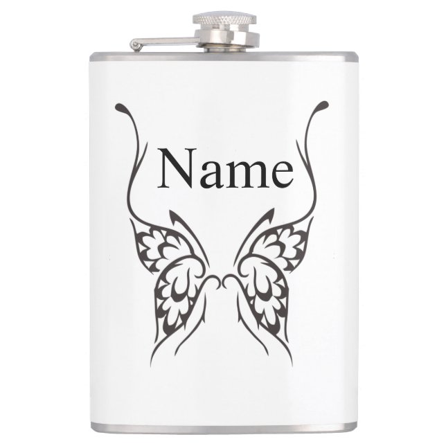 Flasques Tatouage papillon stylisé Thunder_Cove (Devant)