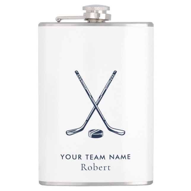 Flasques Team Name Ice Hockey Giveaway Custom (Devant)