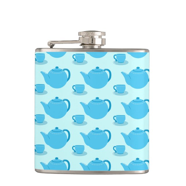 Flasques Teapot bleu classique (Devant)