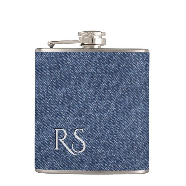 Flasques Tenue en denim monogrammé (Devant)