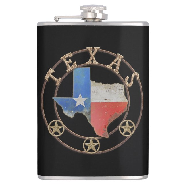 Flasques Texas Map Barn Art (Devant)