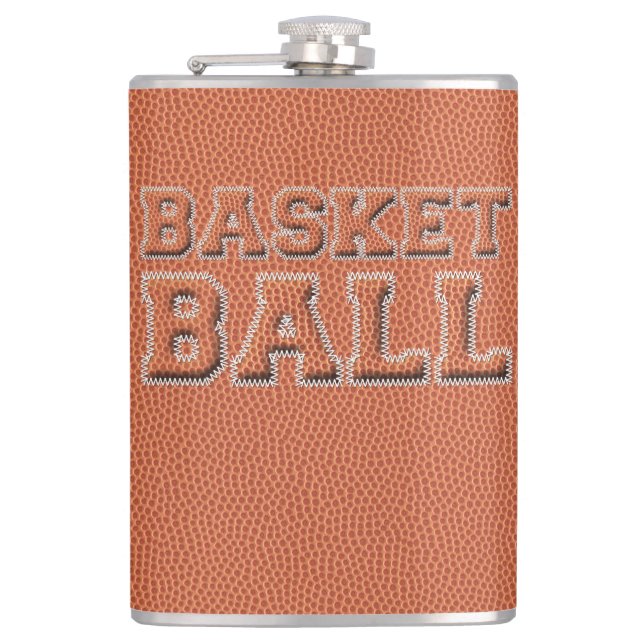 Flasques Texte et texture du basket-ball (Devant)