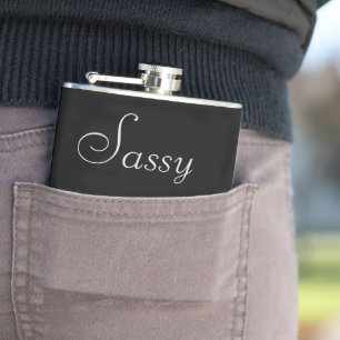 Flasques Texte Sassy Sassy Classy> Fille Fille Masque