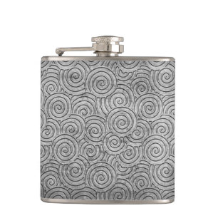 Flasques Texture blanche Twirl intégrée