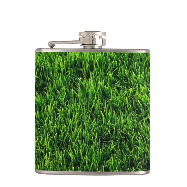 Flasques Texture d'herbe verte d'un terrain de football (Devant)