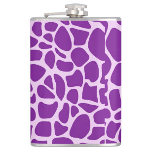 Flasques Texture violette de la peau de girafe