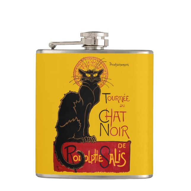 Flasques Theophile Steinlen - Le Chat Noir Vintage (Devant)