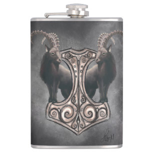 Flasques Thor's Might : Mjölnir et le Thunderous Companion