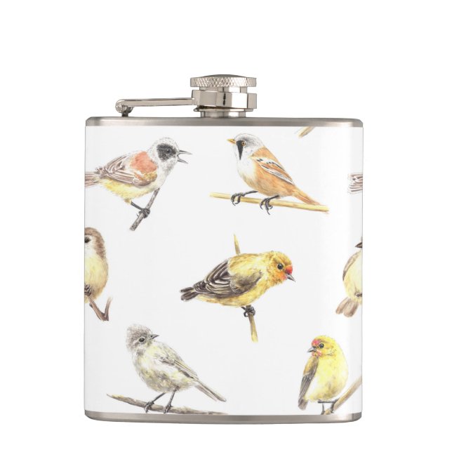 Flasques Tit birds motif (Devant)