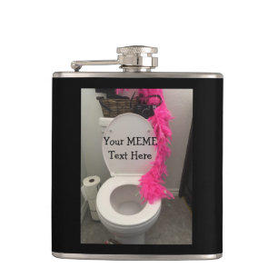 Flasques Toilette Bowl Funny Creer un MEME