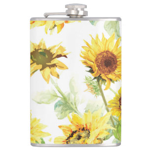 Flasques Tournesol d'aquarelle